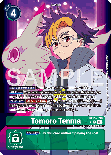 BT25-090, R, Tomoro Tenma (Alternate Art)