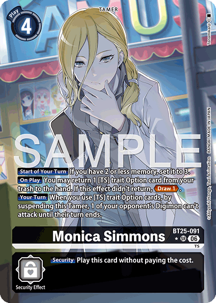 BT25-091, SR, Monica Simmons (Alternate Art)