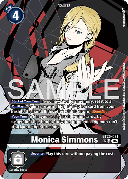 BT25-091, SR, Monica Simmons (Special Rare)