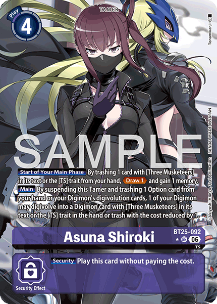 BT25-092, SR, Asuna Shiroki (Alternate Art)