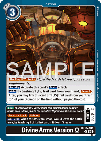 BT25-101, C, Divine Arms Version Ω