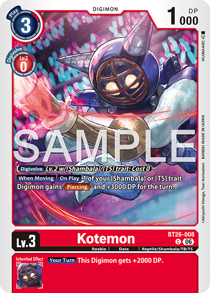 BT26-008, C, Kotemon
