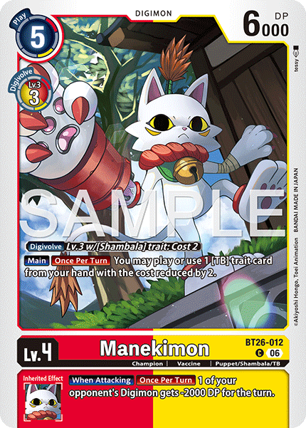 BT26-012, C, Manekimon