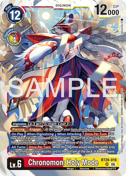 BT26-016, SR, Chronomon: Holy Mode