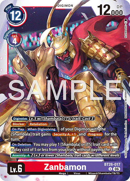 BT26-017, UC, Zanbamon