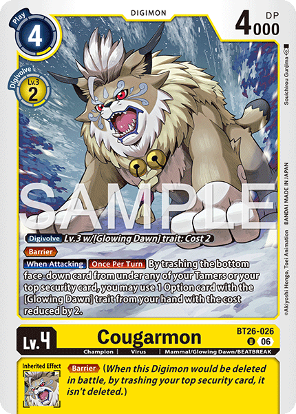 BT26-026, UC, Cougarmon