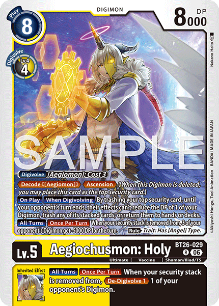 BT26-029, R, Aegiochusmon: Holy