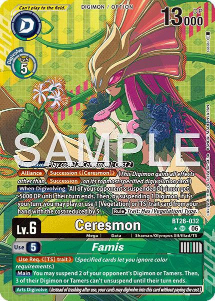BT26-032, SR, Ceresmon (Alternate Art)