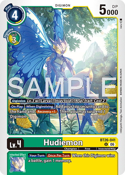 BT26-041, UC, Hudiemon