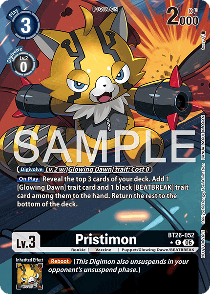 BT26-052, C, Pristimon (Box Topper)