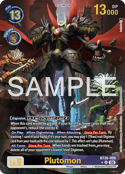 BT26-059, UR, Plutomon (Alternate Art)