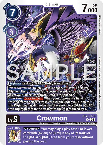 BT26-076, R, Crowmon