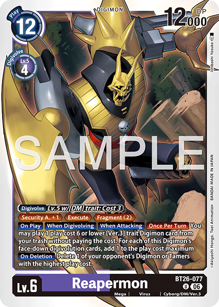 BT26-077, UC, Reapermon