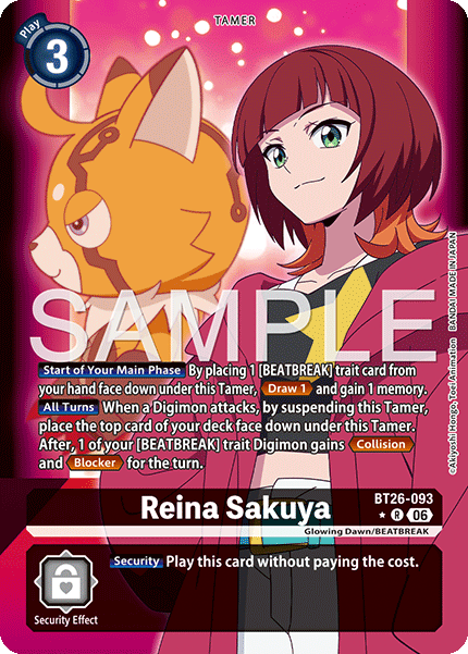BT26-093, R, Reina Sakuya (Alternate Art)
