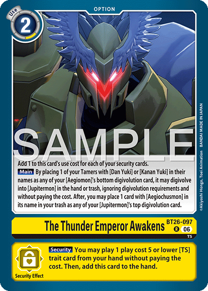 BT26-097, R, The Thunder Emperor Awakens