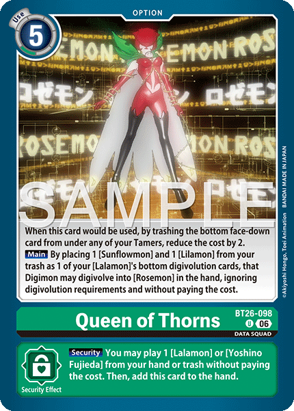 BT26-098, UC, Queen of Thorns