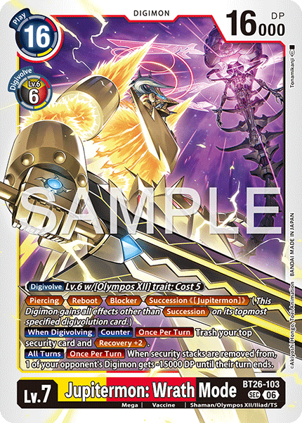 BT26-103, SEC, Jupitermon: Wrath Mode