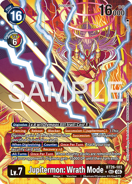 BT26-103, SEC, Jupitermon: Wrath Mode (Alternate Art)