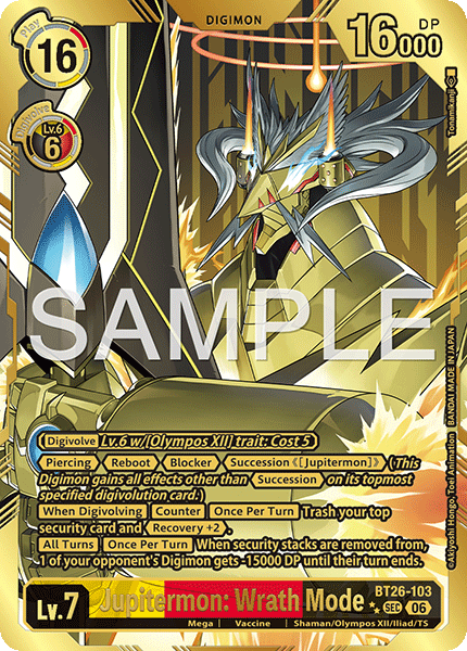 BT26-103, SEC, Jupitermon: Wrath Mode (2 Star Alternate Art)