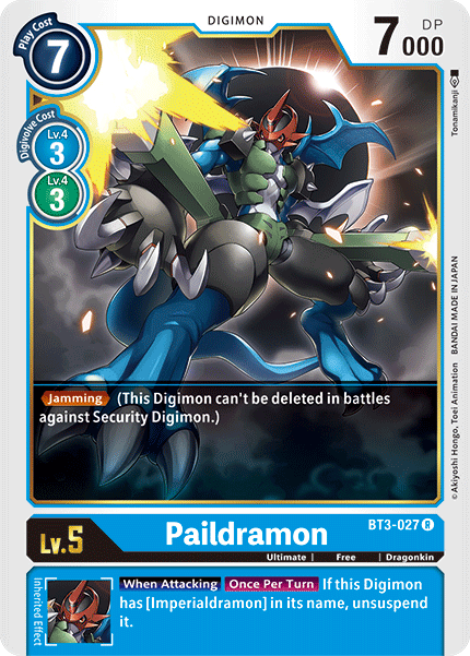 BT03-027 R Paildramon (BT14 Box Topper)