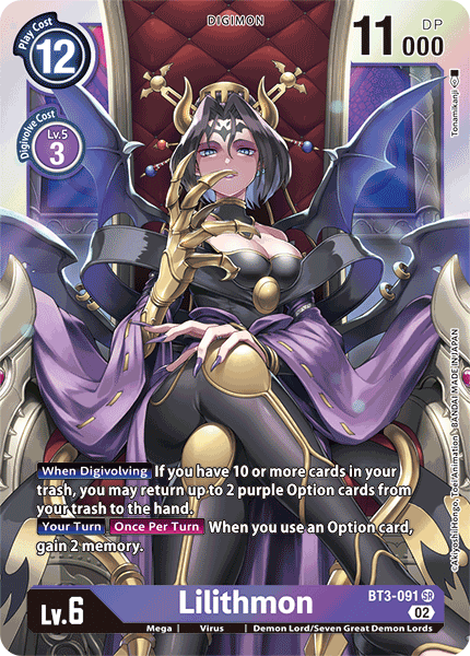 BT03-091 SR Lilithmon (Resurgence Booster Reprint)
