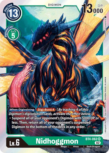 BT04-062 SR Nidhoggmon (Resurgence Booster Reprint)