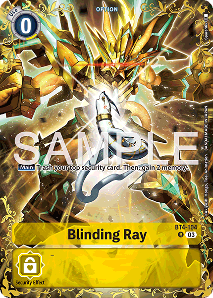 BT04-104, R, Blinding Ray (BT25 Reprint)
