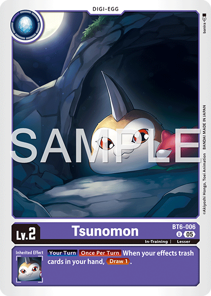 BT06-006, U, Tsunomon (AD1 Reprint)