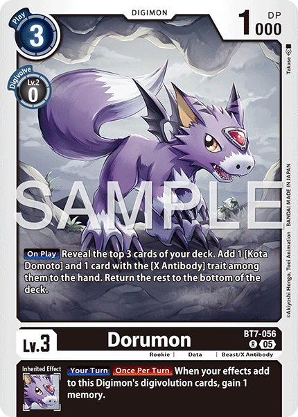 BT07-056 R, Dorumon (AD1 Reprint)