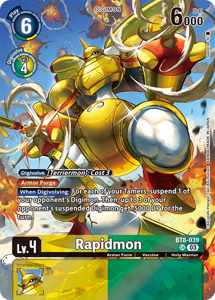 BT08-039 SR, Rapidmon (ST17 Reprint)