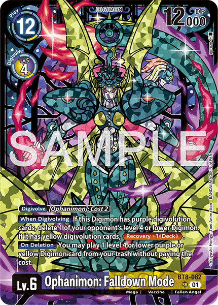 BT08-082 SR, Ophanimon Falldown Mode (PB23 Alternate Art)