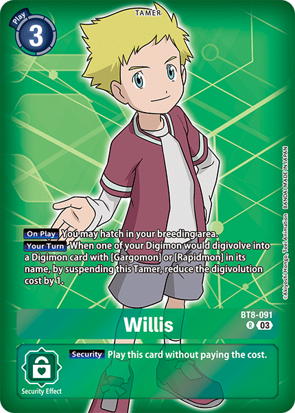 BT08-091 R, Willis (ST17 Reprint)