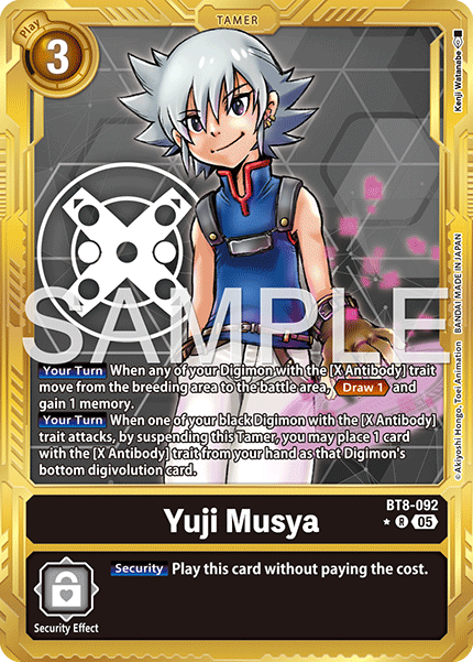 BT08-092, R, Yuji Musha (AD1 Gold Reprint)