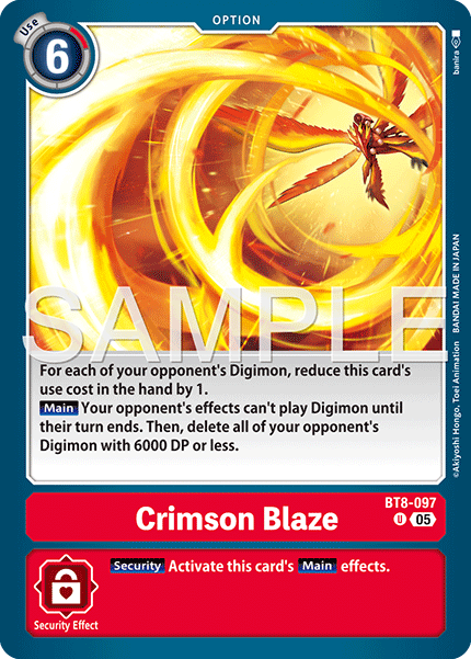 BT08-097 U, Crimson Blaze (AD1 Reprint)