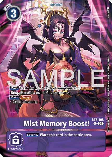 BT08-108 C, Mist Memory Boost! (EX10 Box Topper)
