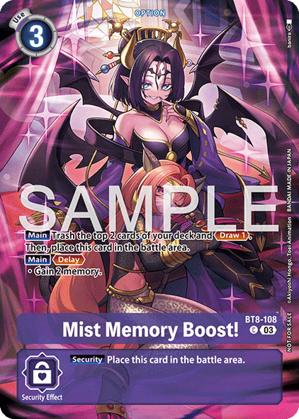 BT08-108 C, Mist Memory Boost! (EX10 Box Topper)