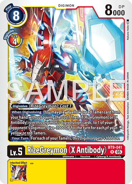 BT09-041, R, RizeGreymon (X Antibody) (AD1 Reprint)