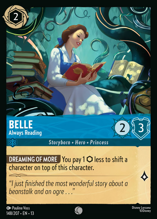 13ATK-148, C, Belle - Always Reading (Foil)