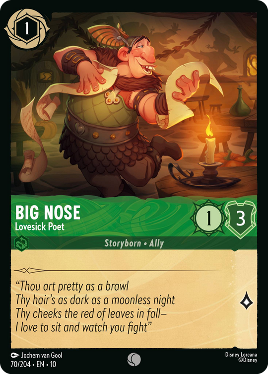 10WHI-070, C, Big Nose - Lovesick Poet