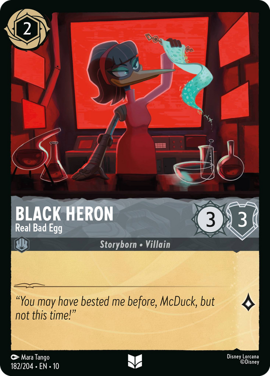 10WHI-182, UC, Black Heron - Real Bad Egg (Foil)