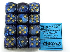 Chessex - Scarab 16mm d6 Dice Block™ (12 dice)