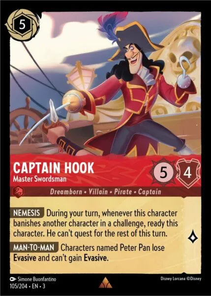 3INK-105, R, Captain Hook - Master Swordsman