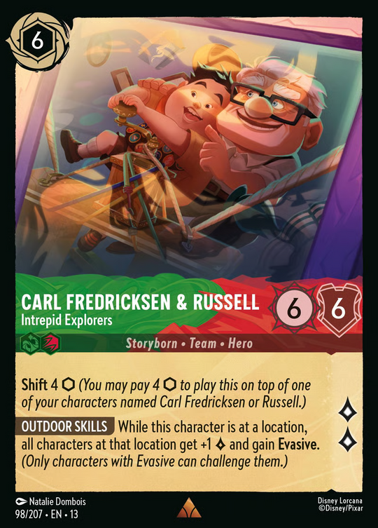 13ATK-098, R, Carl Fredricksen & Russell - Intrepid Explorers (Foil)
