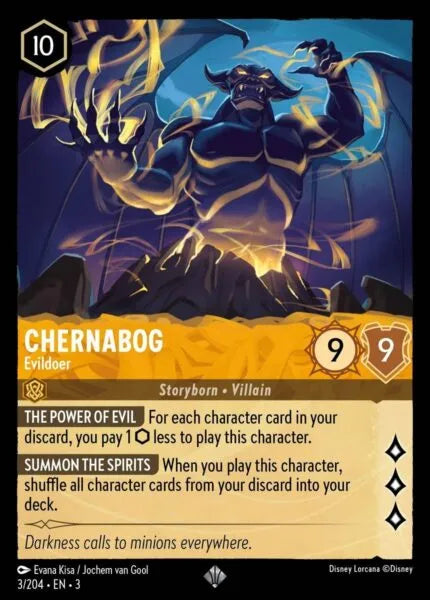 3INK-003, SR, Chernabog - Evildoer (Foil)