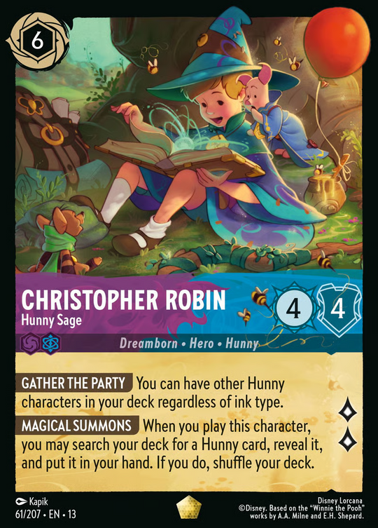 13ATK-061, L, Christopher Robin - Hunny Sage (Foil)