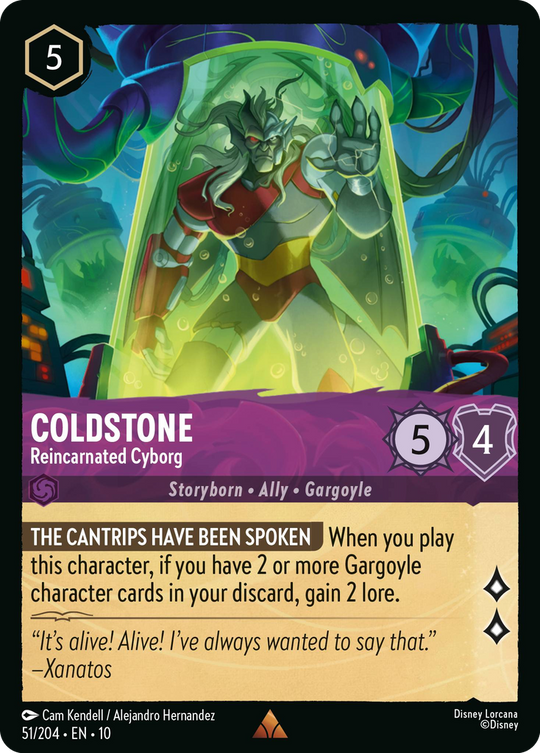 10WHI-051, R, Coldstone - Reincarnated Cyborg (Foil)