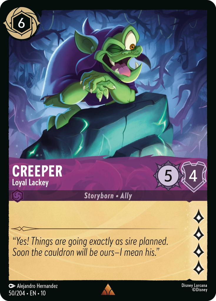 10WHI-050, R, Creeper - Loyal Lackey