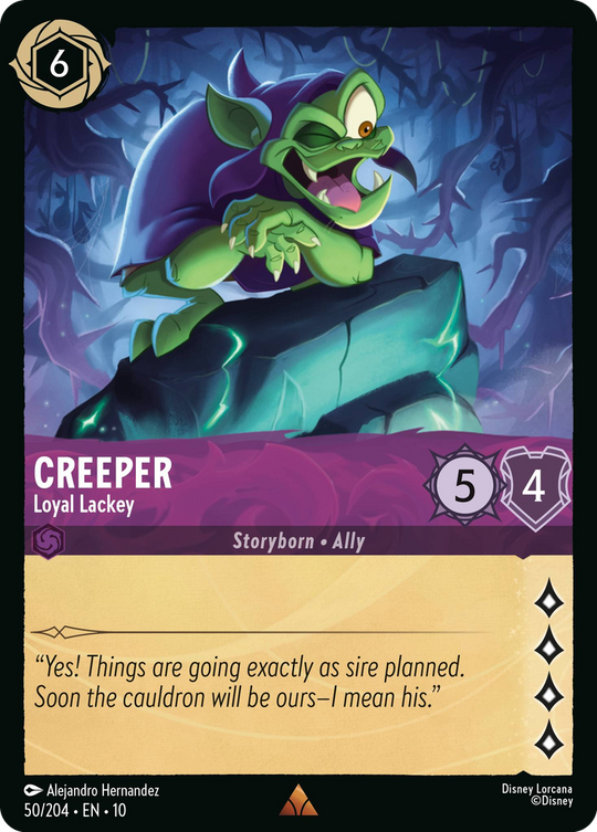 10WHI-050, R, Creeper - Loyal Lackey