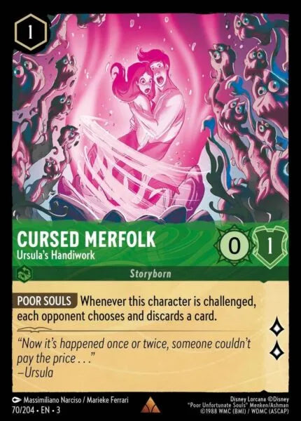 3INK-070, R, Cursed Merfolk - Ursula's Handiwork (Foil)