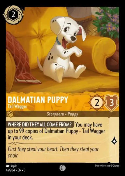 3INK-004a, C, Dalmatian Puppy - Tail Wagger (Foil)